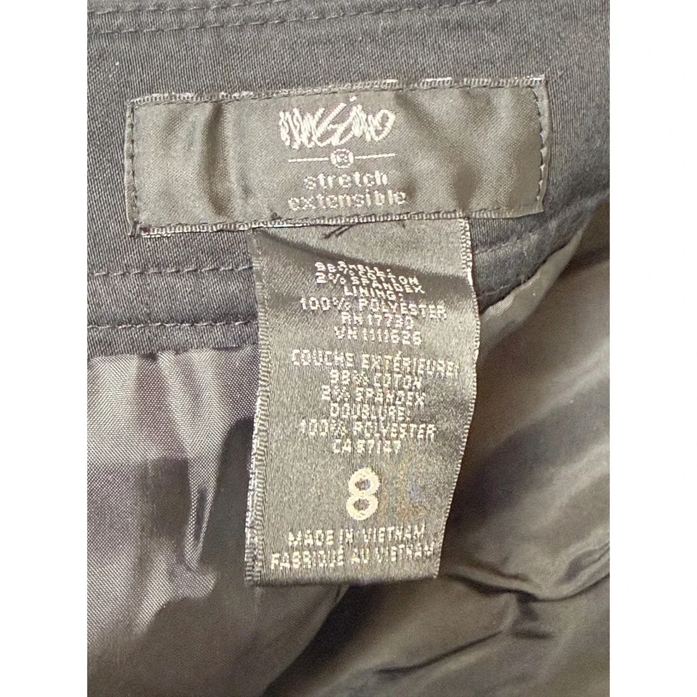Mossimo Black Stretch Pencil Skirt‎ Zipper Detail Womens Size 8 - Picture 5 of 5